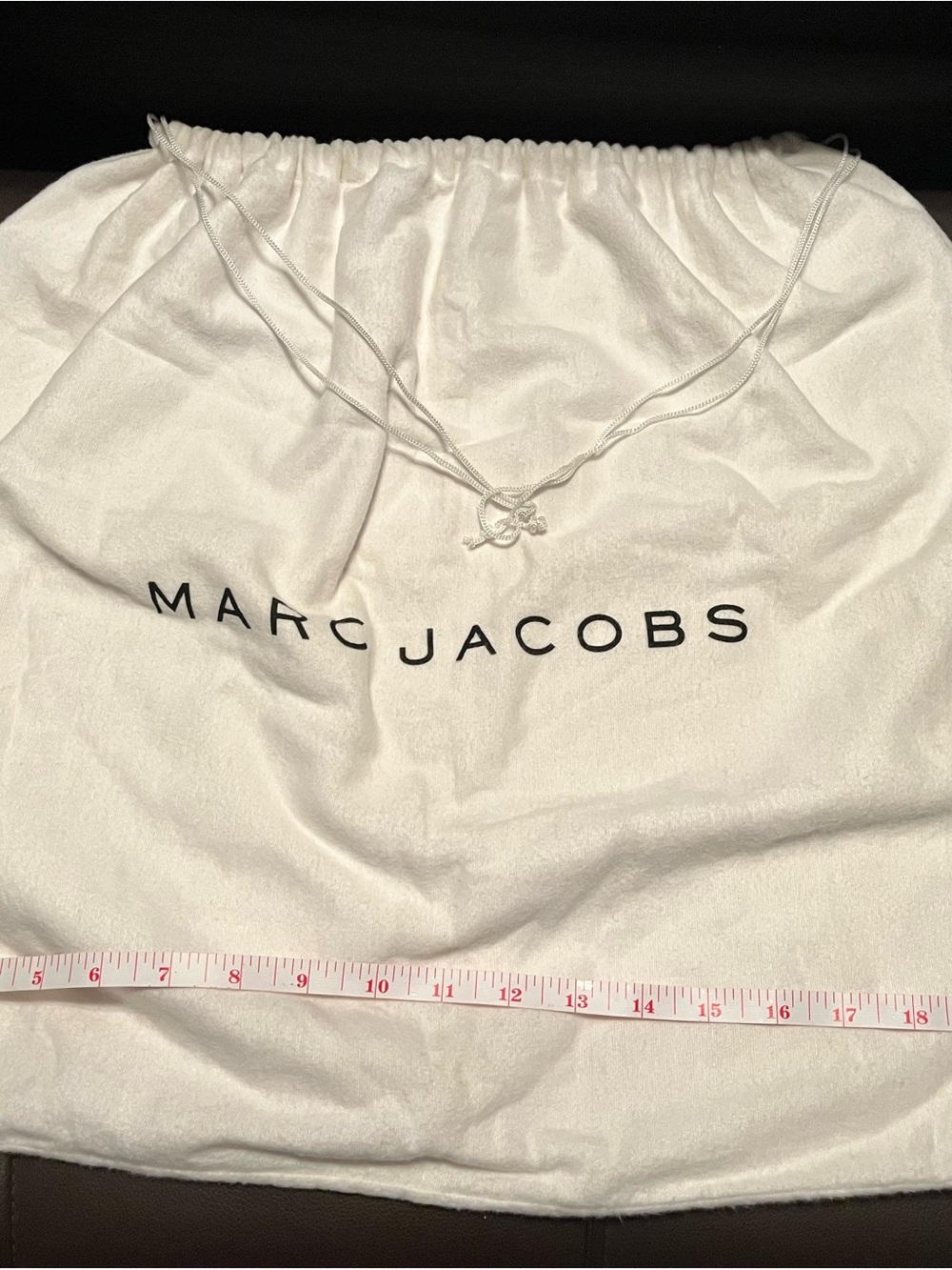 Marc Jacobs White Drawstring Dust Bag
